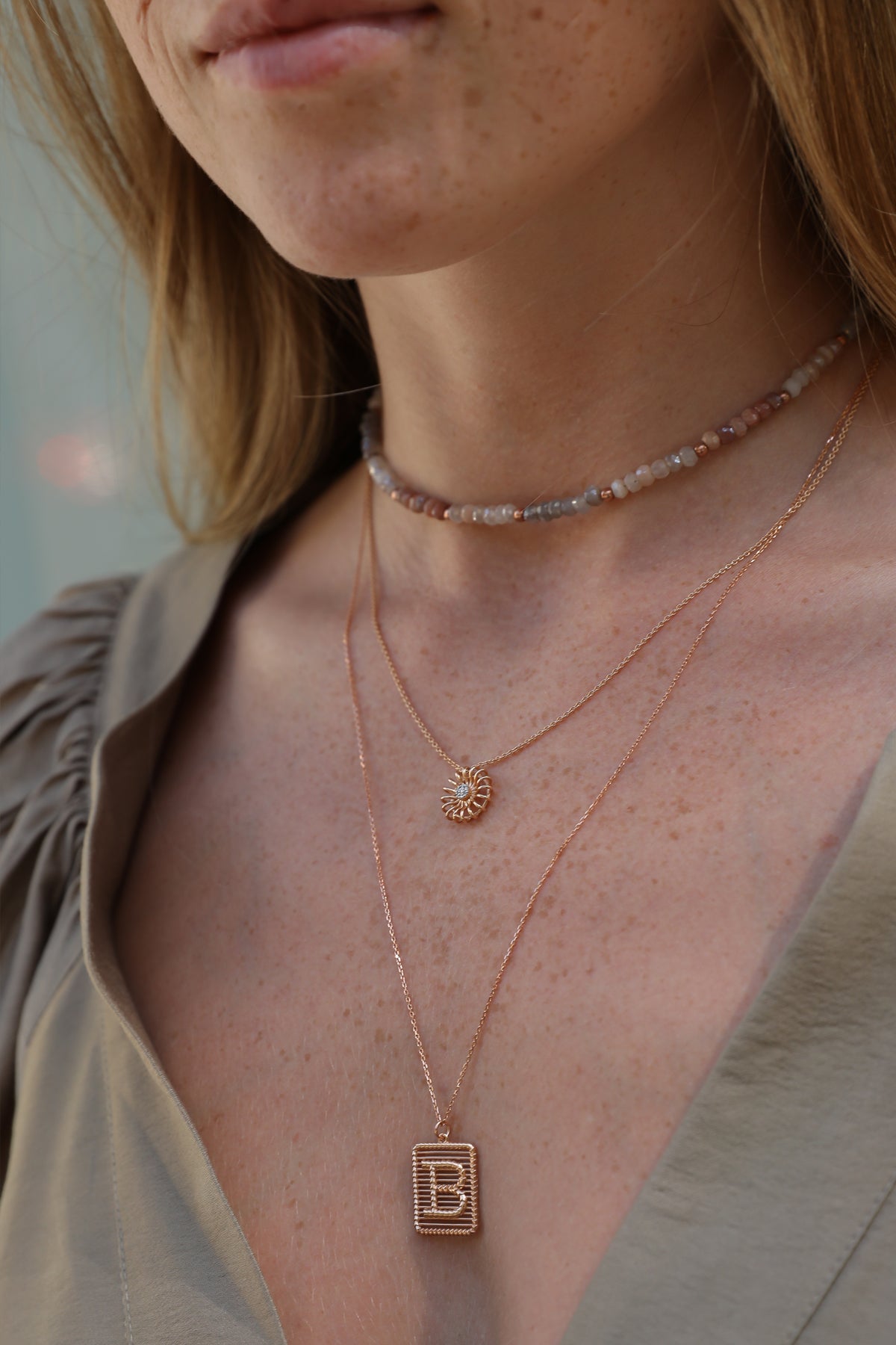 Moon Choker Altın Kolye