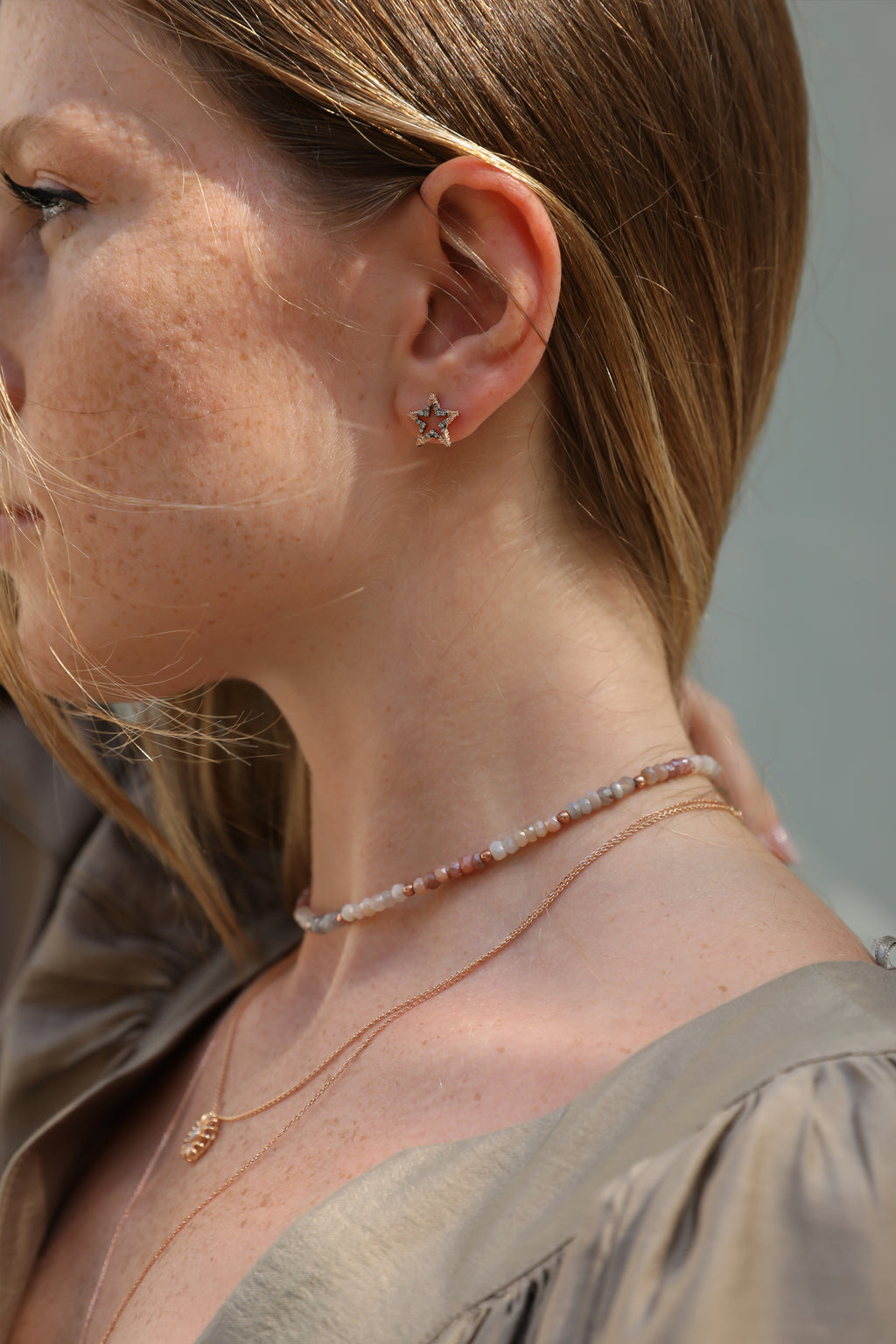 Moon Choker Altın Kolye
